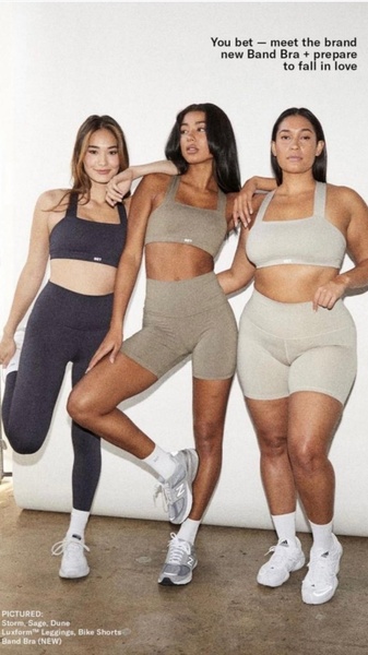 sports bra, workout bra, athletic bra, bike shorts, activewear set, gym wear, fitness apparel, new arrival, product launch, lifestyle, editorial, fresh, trustworthy, neutral, black